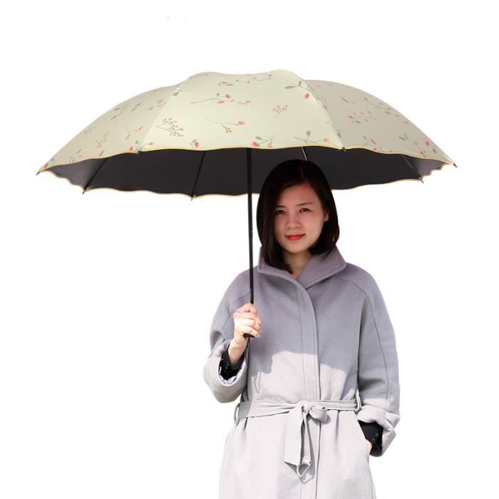 Sacs Parapluie Femmes Fleurs Motif UV Protection Printemps Coloré Carré 5720 T 