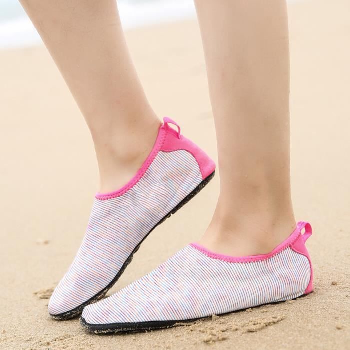 Lixada Chaussures de Plage Chaussure Aquatique Homme Femme Barefoot Chaussures d/'eau de Sport Antidérapant Séchage Rapide pour Bateau de Kayak de Plage 35-46