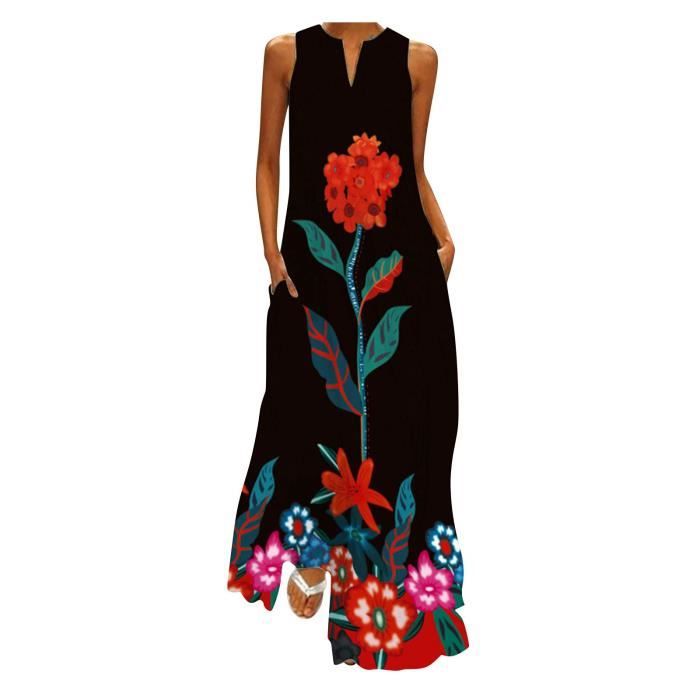 Robe longue sans manche grande taille best sale