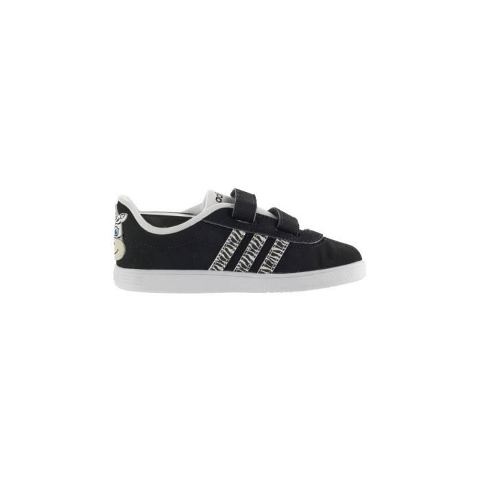 Adidas Baskets - ADIDAS - Court Animal Cmf IN - Gris - Scratch - Mixte/Bébé