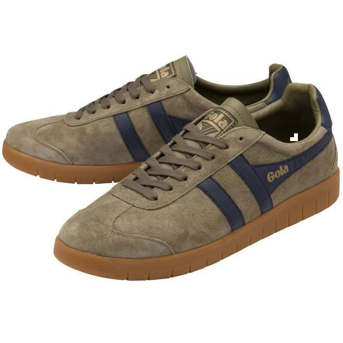 Gola Baskets Homme - GOLA - Hurricane - Daim-Nubuck - Marron - Lacets