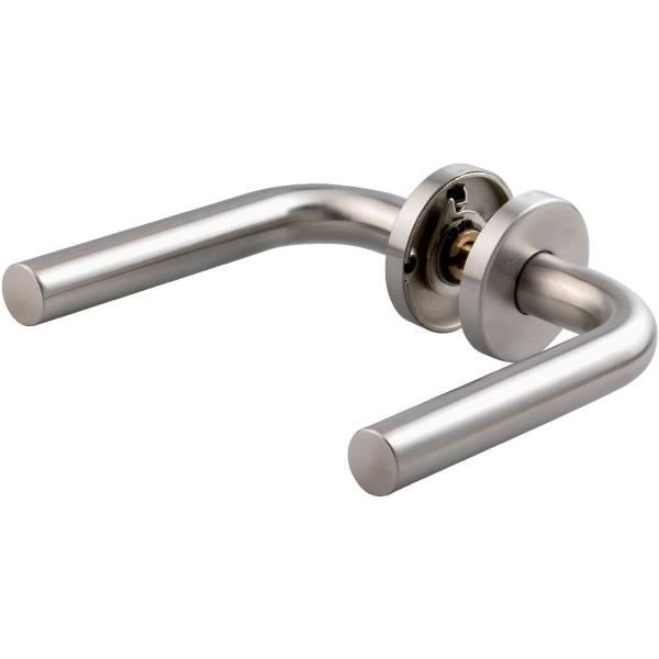 Poignée De Porte Sur Rosace En Inox – Visserie Incluse, Marque Bdc
