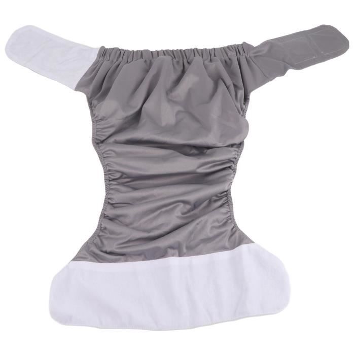Couche En Tissu Lavable Pour Adulte - Imperméable Et Respirante - Culotte D'incontinence Réutilisable Et Réglable - Anti-fuite Pour Les Soins D'incontinence Aux Personnes âgées (violet