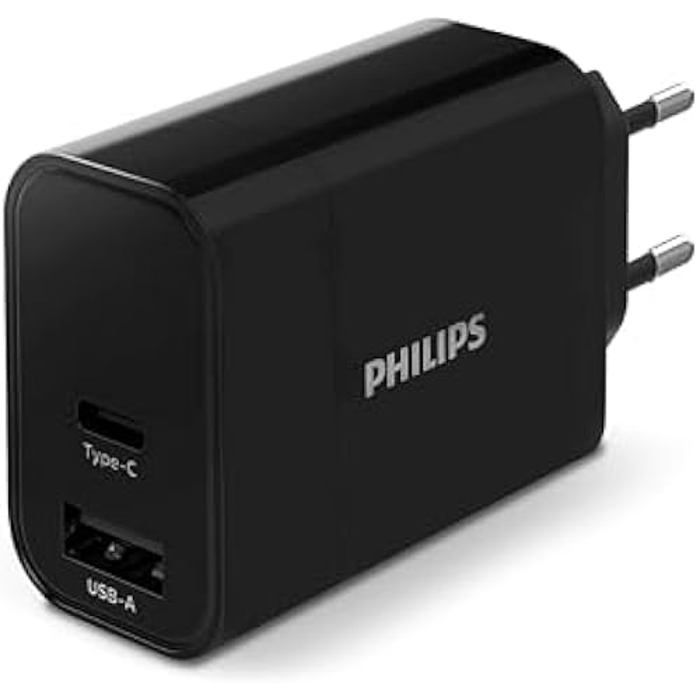 Chargeur Mural USB PHILIPS DLP262112 2 Ports Charge Rapide - vue 1