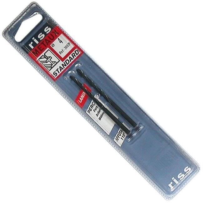RISS - Blister de 2 Forets HSS laminé Ø4.5mm