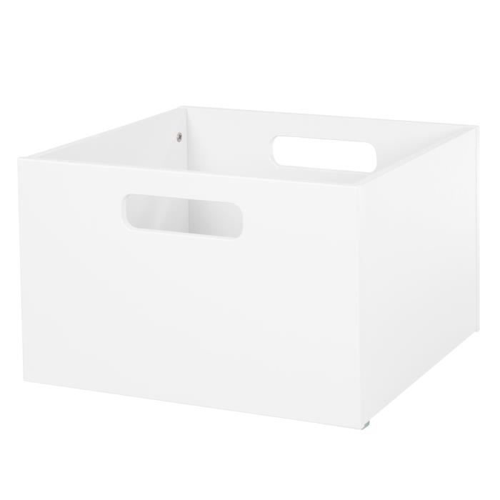 Casier de Rangement - ROBA - Bac à Jouets - Bois MDF - Blanc - 42x38x26 cm Casier de Rangement - ROBA - Bac à Jouets - Bois MDF - Blanc - 42x38x26 cm