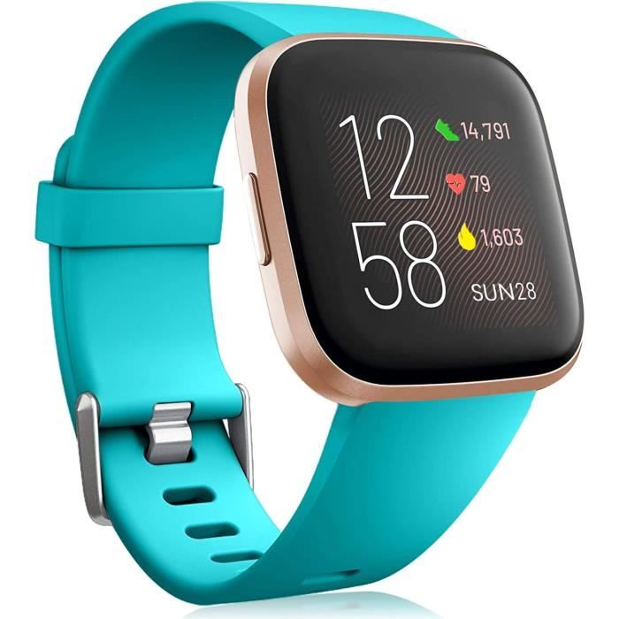 Dirrelo 3 Pack Bracelets Nylon Élastiques Pour Fitbit Versa 2 / Versa / Lite / SE - Réglables Et Confortables, Colorés