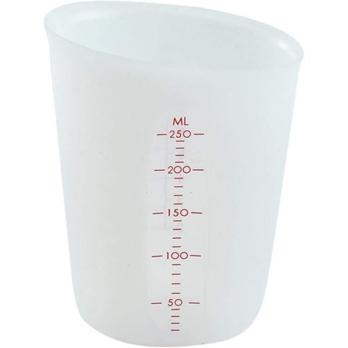 Gobelet Doseur Silicone 1000 Ml - Graduations, Bec Verseur - Pour Résine époxy, Cuisine, Laboratoire