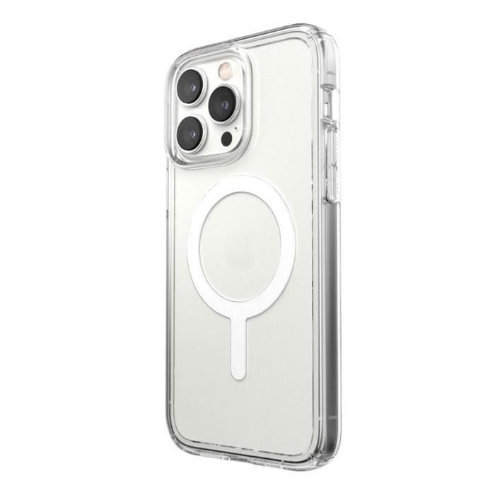 Speck Gemshell + MagSafe - Coque pour iPhone 14 Pro Max avec revêtement MICROBAN (Transparent) - 0840168523450