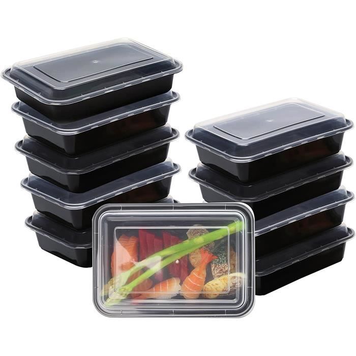 Neez Meal Prep Boîtes Repas Alimentaires à Hermétiques, Micro ondable