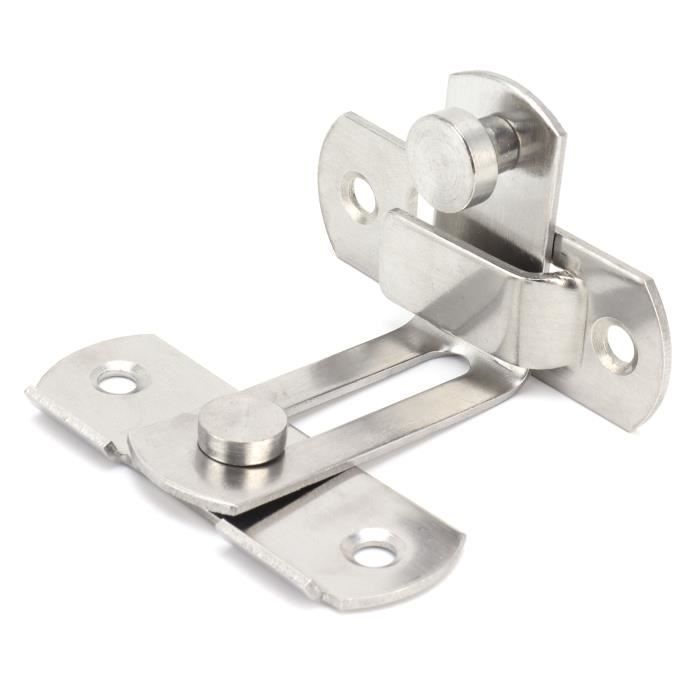 Loquet Porte Acier Inoxydable 304 Qiilu - Avec 2 Clés, Pour Remorque, Camping-car, Boîte à Outils