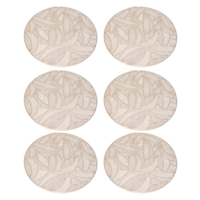 Napperon Rond En Dentelle Florale BOMHCS - 33 à 38 Cm, Décoration Table