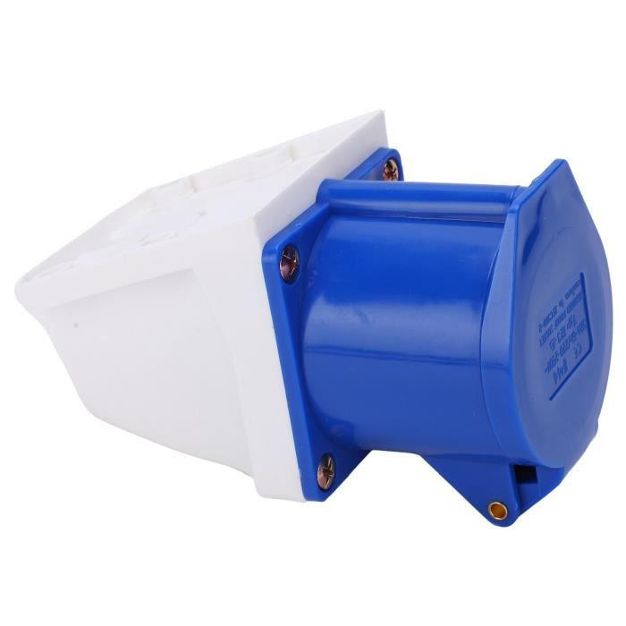 Prise Encastrable Monophasée 240V IP44 2P+E 16A Ou 32A - Bleue - Pour Intérieur/extérieur