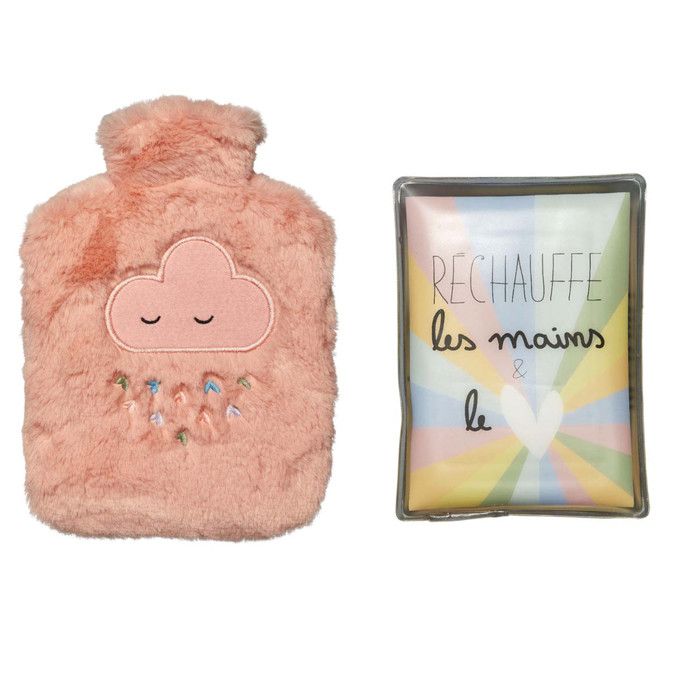 Bouillotte 2L Avec Housse Pour Chien Shitzu - Douce Et Chaude Pour Hiver