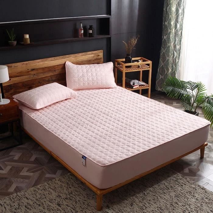 Amazinggirl Surmatelas 160x200cm - Surmatelas Protège-Matelas Protection De Matelas Housse Anti-acariens Sous-Matelas Protección De Colchón