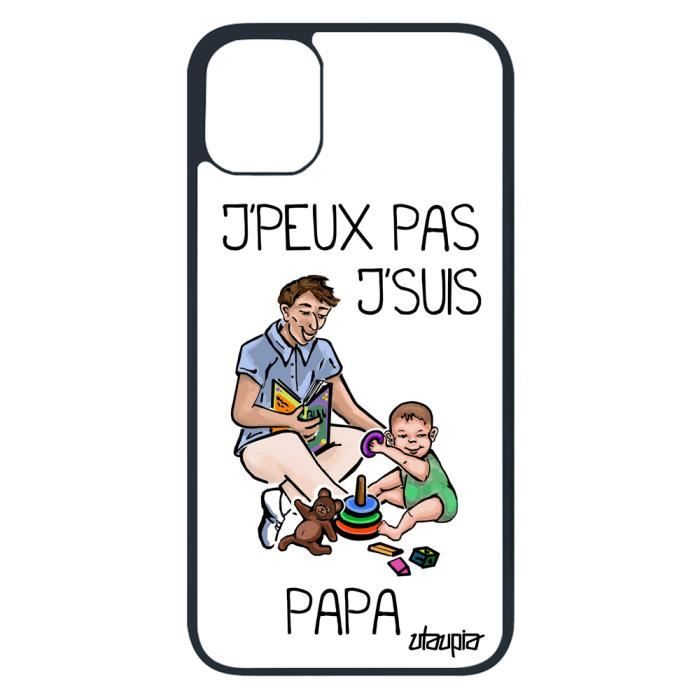 Coque J Peux Pas J Suis Papa Apple Iphone 11 Pro Silicone Humoristique Je Unique Jpeux Noir Bebe Mobile Humour Drole Blanc Pere Cdiscount Telephonie