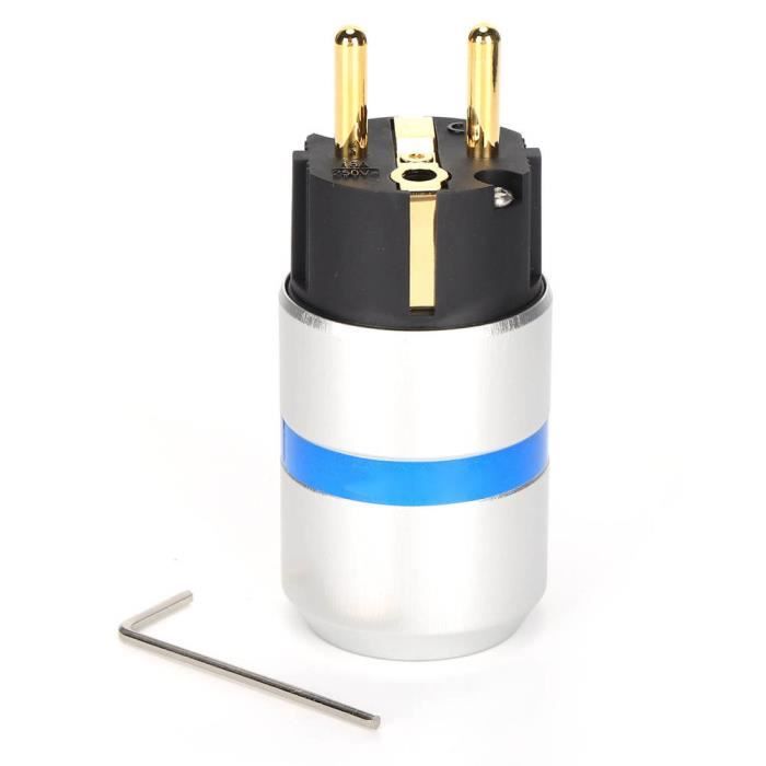 Plug en aluminium cuivré avec diamant noir