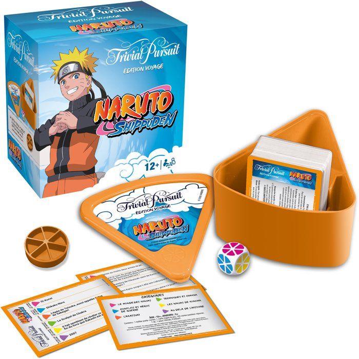 TRIVIAL PURSUIT VOYAGE Naruto Shippuden Jeu de société WINNING MOVES 2 joueurs minimum Dès