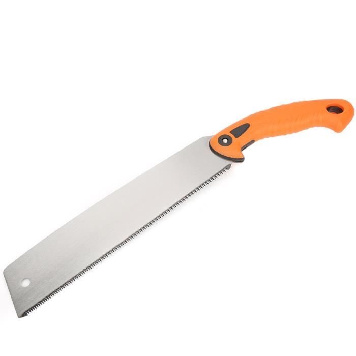 Scie à Main En Acier Inoxydable Pour élagage Et Coupe De Bois - Lame 28 Cm - Poignée Confortable Avec Fourreau