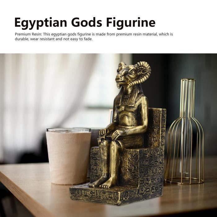 Figurine Sphinx Égyptien En Résine Dorée - Ornement Déco Artisanat Créatif - Neuf Avec Étiquettes