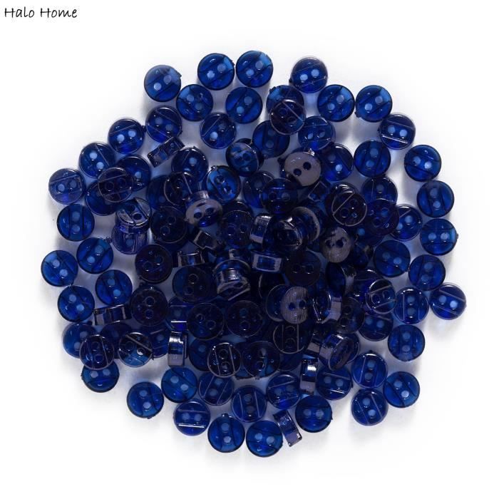 Lot De 10 Boutons Décoratifs En Résine - Boutons Ronds à 4