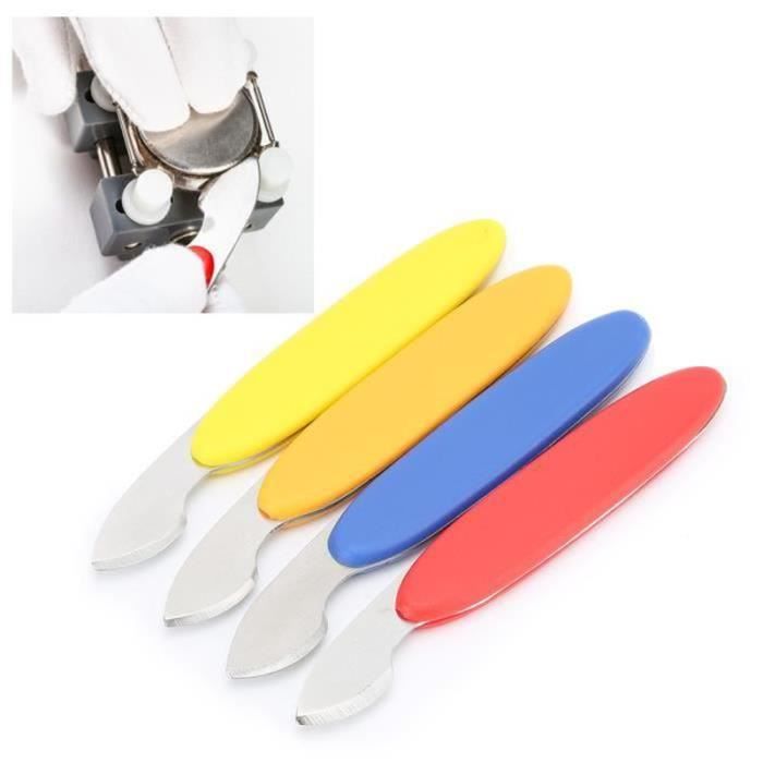 Kit De 4 Outils Pour Changer Les Piles De Montre – Ouvre-boîtier Et Extracteurs – Matière ABS Et Acier Inox – Pour Montres à Pression