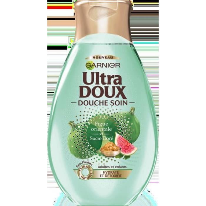 GARNIER Gel douche Ultra doux Figue / Sucre doré 250 ml Cdiscount
