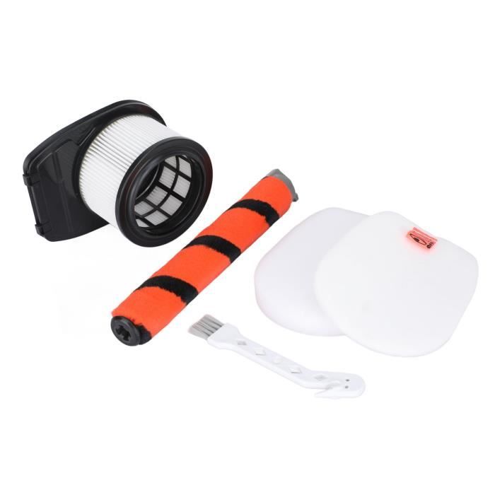 Kit De Rechange Pour Aspirateur JONR ED12 Pro - Brosse Rouleau + Filtres (option B : 2 Brosses + 6 éponges)