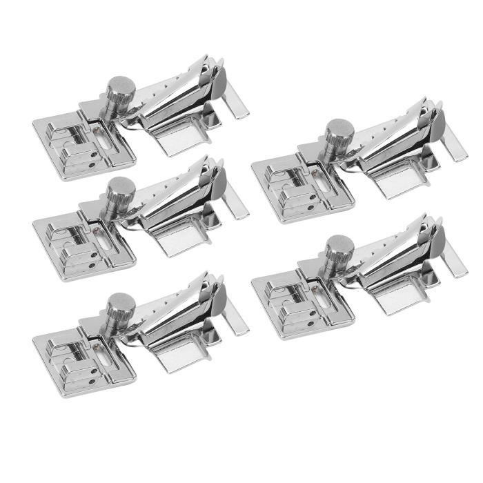 Pied-de-biche à Ourlet Roulé - MINIFINKER - 5 Pièces - En Acier Inoxydable 2.6x5.5cm