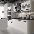 Belini Cuisine Equipee Complete TRACY Muebles de Cuisine Complets - 240 cm.  Sans Plan de Travail, blanc mat-1