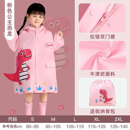 XL - rose - Pantalon de Pluie Imperméable pour Enfant Garçon et Fille,  Style Dessin Animé, Dinosaure, Écolier - Cdiscount