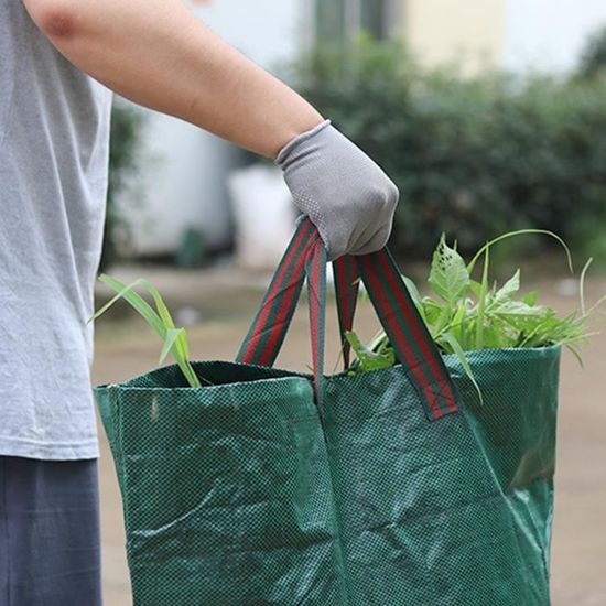 Outils de jardinage,Sac poubelle de jardin bleu réutilisable,sac à déchets  de grande capacité,conteneurs de plantation,étanche - Cdiscount Jardin