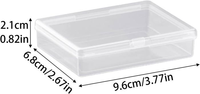 Boîtes De Rangement Cartes à Jouer - Lot De 8 étuis Plastique Transparent + 160 étiquettes, Pour Perles, Bijoux, Cartes
