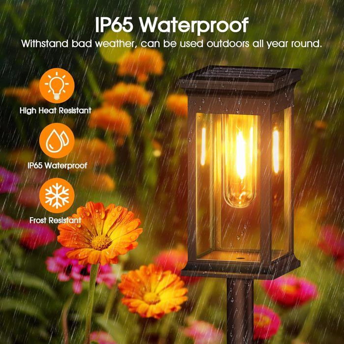 Lampe Solaire Exterieur Jardin, 6 Pièces Typique Lumiere Solaire ...