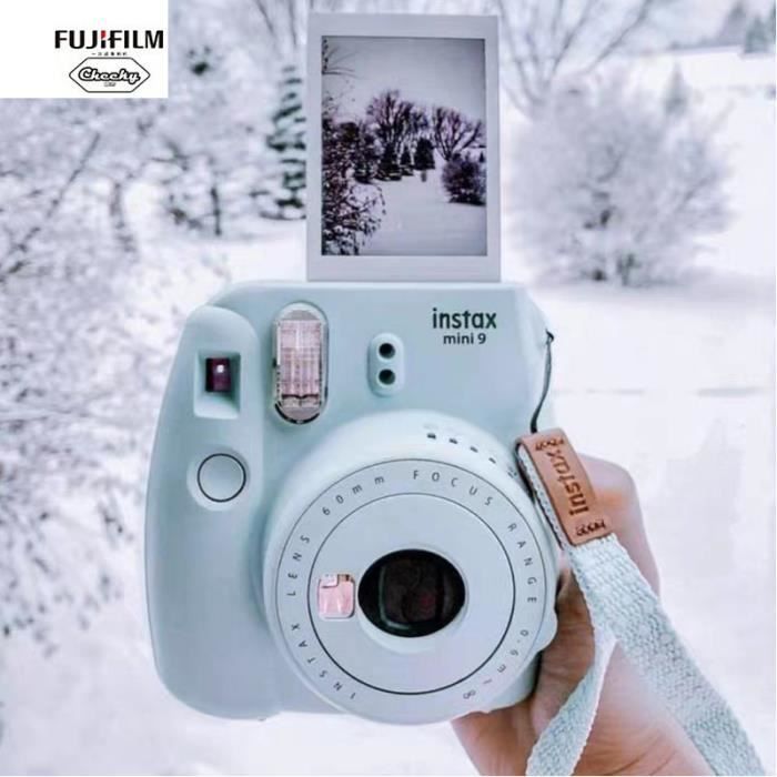 Appareil photo à film instantané Fuji Fujifilm Instax Mini 9 avec miroir  Selfie (bleu glacier)+1 * boîte de films (20pcs) - Cdiscount Bricolage