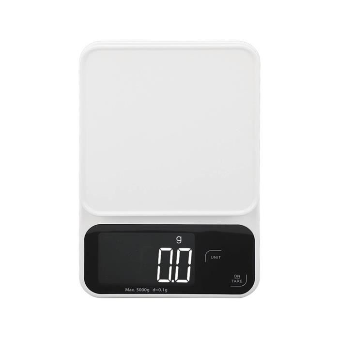 Balance de Cuisine TEFAL Optiss 5kg/1g Fonction Tare Conversion Liquide  Ecran LCD Blanc - Cdiscount Electroménager