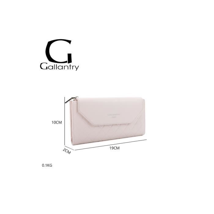 Portefeuille Femme Lancetti En Similicuir PU - Modèle Medium (19,5x10 Cm) Avec Boîte Cadeau - Spacieux, élégant - 2