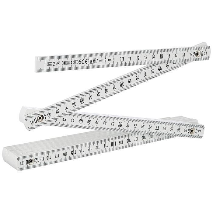 18070 Règle en fibre à trois volets blanche[j1550] - Cdiscount Bricolage
