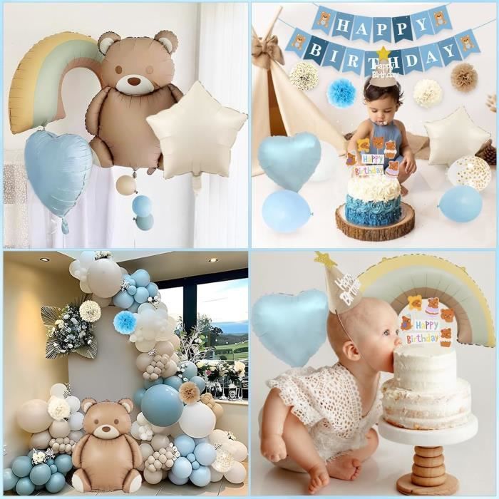 Decoration Anniversaire Garcon 2 Ans, 28Pcs Décoration De Fête De