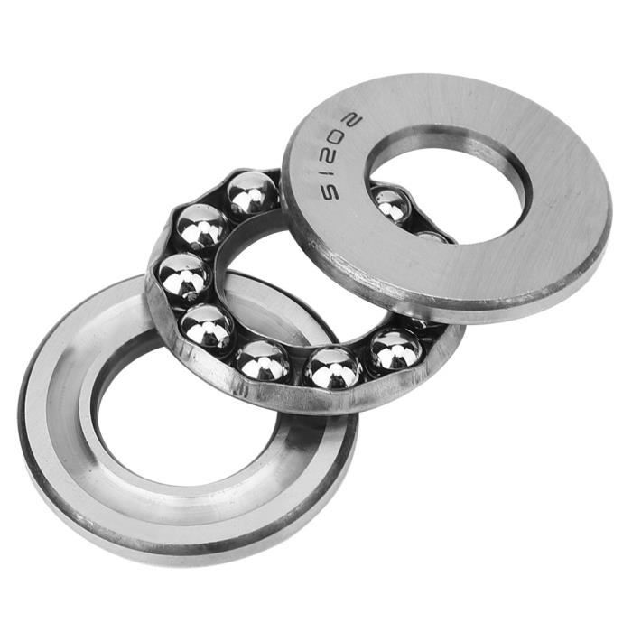 Lot De 4 Roulements à Billes Axiaux 51204 - Dimensions 20x40x14 Mm - Acier Pour Charges Axiales - Pour Pompe, Cric, Plateau Tournant, Four