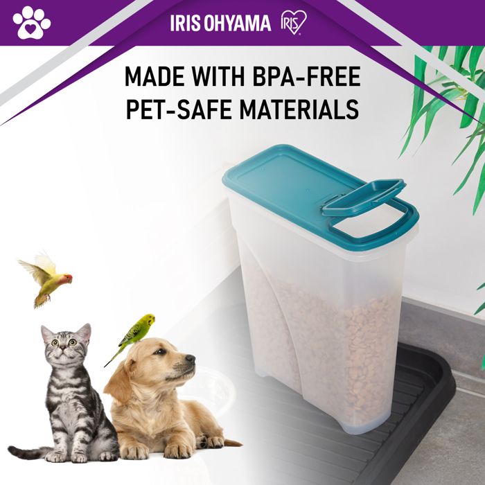 Lot 3 Boîtes De Conservation Croquettes Chien En Verre - 1000 Ml Chacune, Couvercle Bois + Joint Silicone, étanches