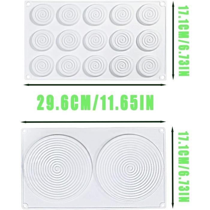 Moules à Chocolat De Noël En Silicone – 2 Pièces (rouge Et Vert) – 14 Motifs (Père Noël, Sapin, Bonhomme De Neige…) – Pour Biscuits, Glaçons, Bonbons
