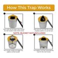 Slide Bucket Lid Mouse Rat Trap Multi Catch, avec Couvercle de Seau à Souris Compatible, piège à Rat Souris, Balance Mouse-3
