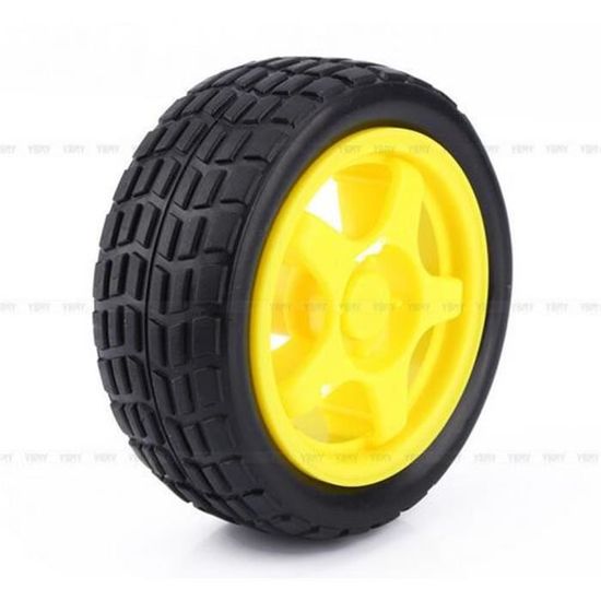 Moteur réducteur pour roue Arduino Robot voiture intelligente Pneus plastique Moteur réducteur pour roue Arduino Robot voiture intelligente Pneus plastique