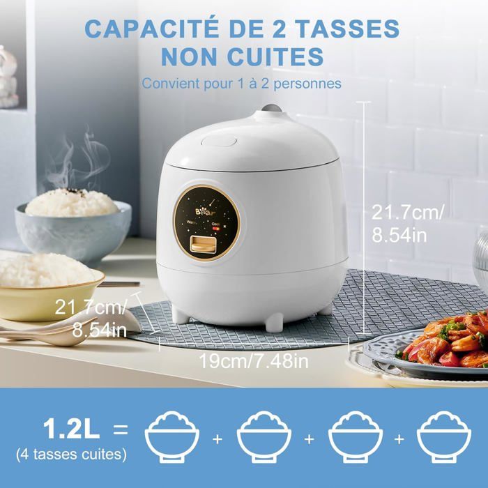 THANKO Cuiseur à Riz Ultra-rapide Pour Une Personne - Modèle TKFCLBRC