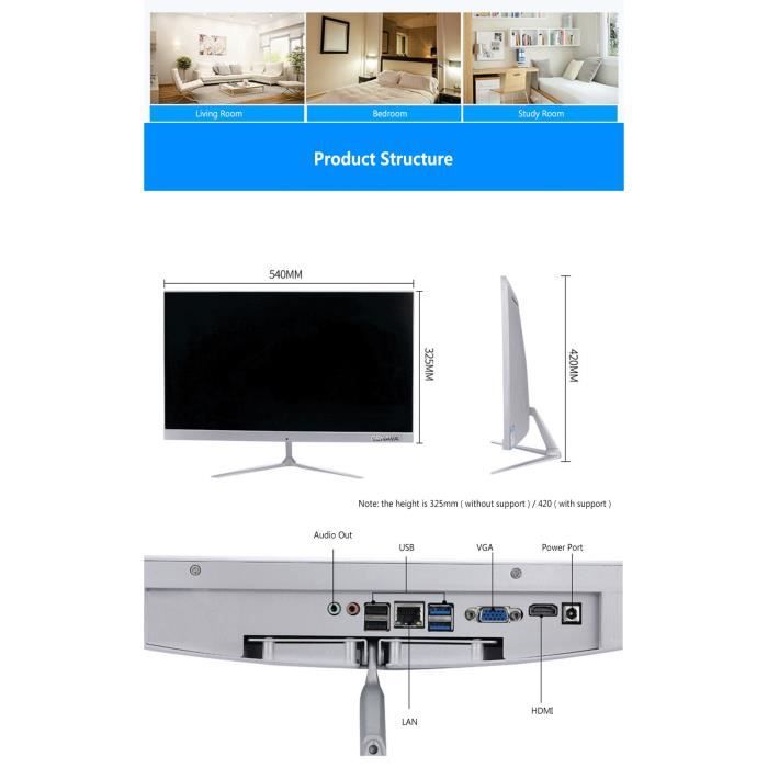 Ordinateur tout-en-un CENAVA I5T 23,8# Windows3