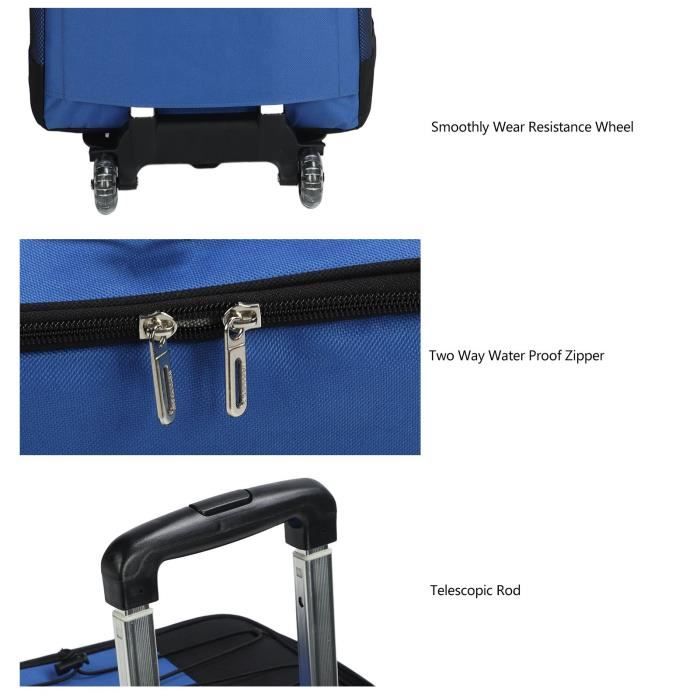 Sac isotherme à discount roulettes