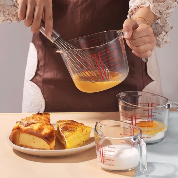 1 Pc Tasse À Mesurer En Verre Échelle Mesure Tasse Tasses À Mesurer En Verre Tasses À Mesurer