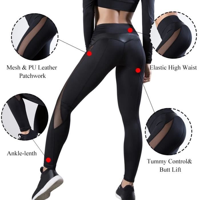Pantalon femme Push Up Gym Collants Sexy Tummy Control Sport Yoga