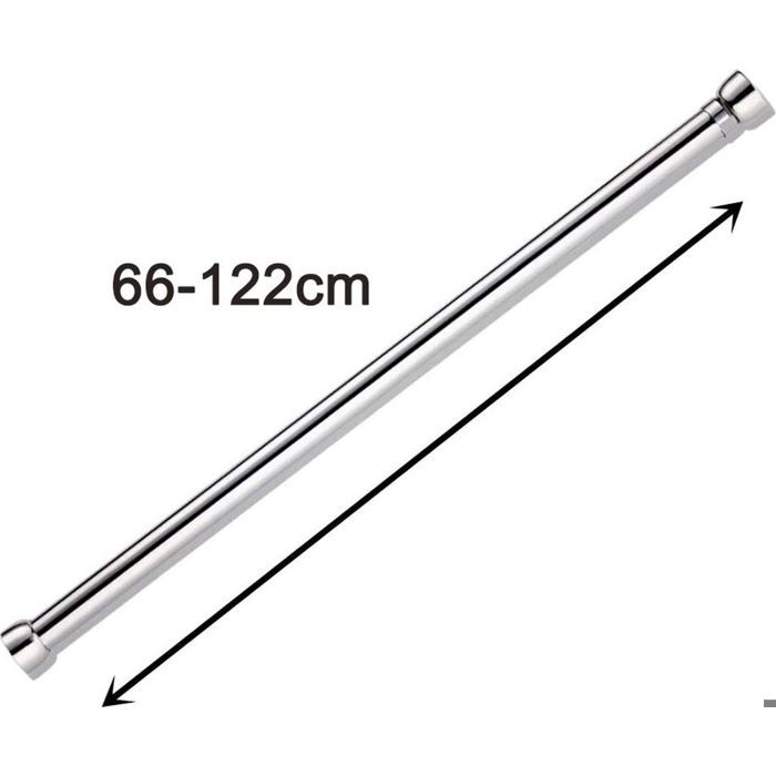 Barre De Penderie Télescopique En Acier Inoxydable 31-51 Cm - Réglable Sans Perçage, Pour Placard, Salle De Bain, Armoire